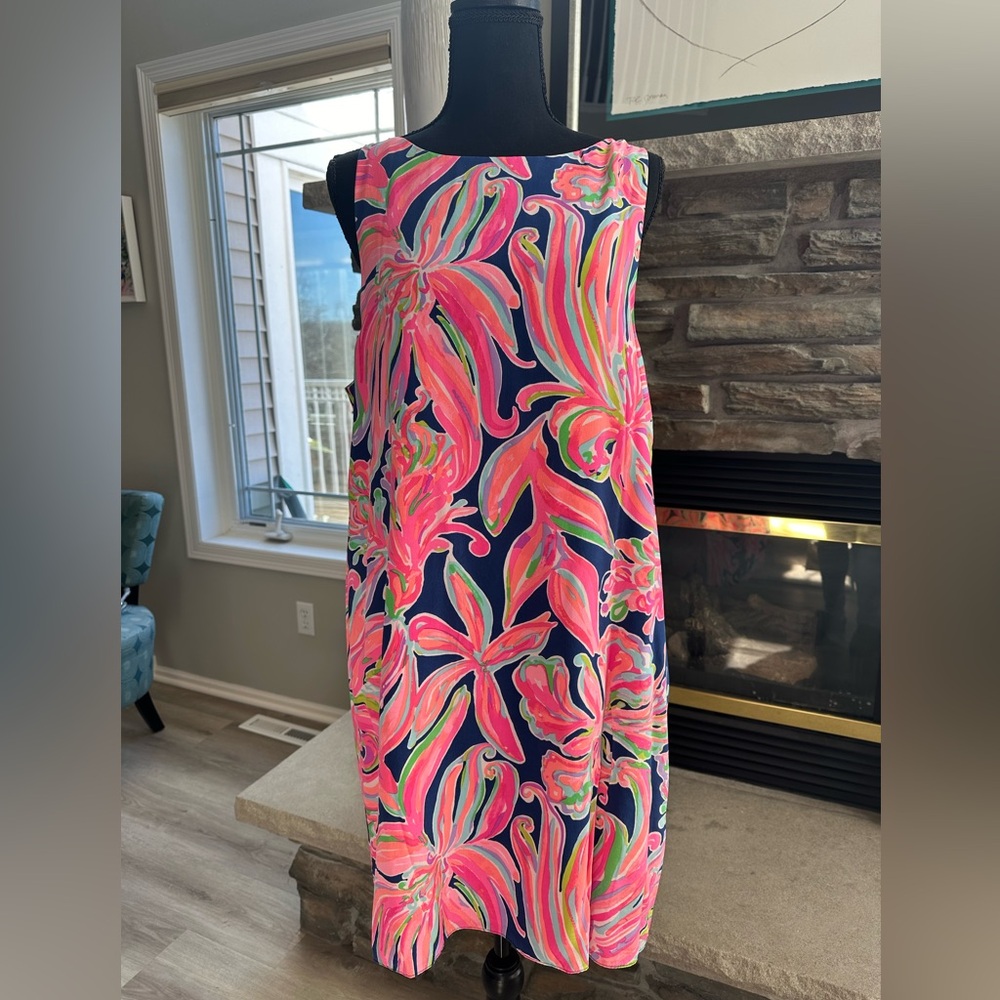 Lilly Pulitzer SILK shift dress XL